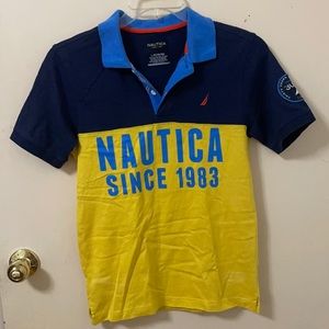 Nautica | Navy blue & yellow polo shirt